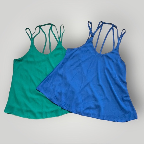 Tops - Lot/2 Camisoles Tops Blue & Green